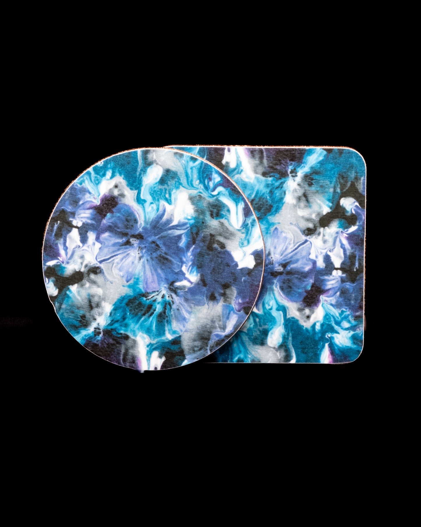 Violet & Blue on Black