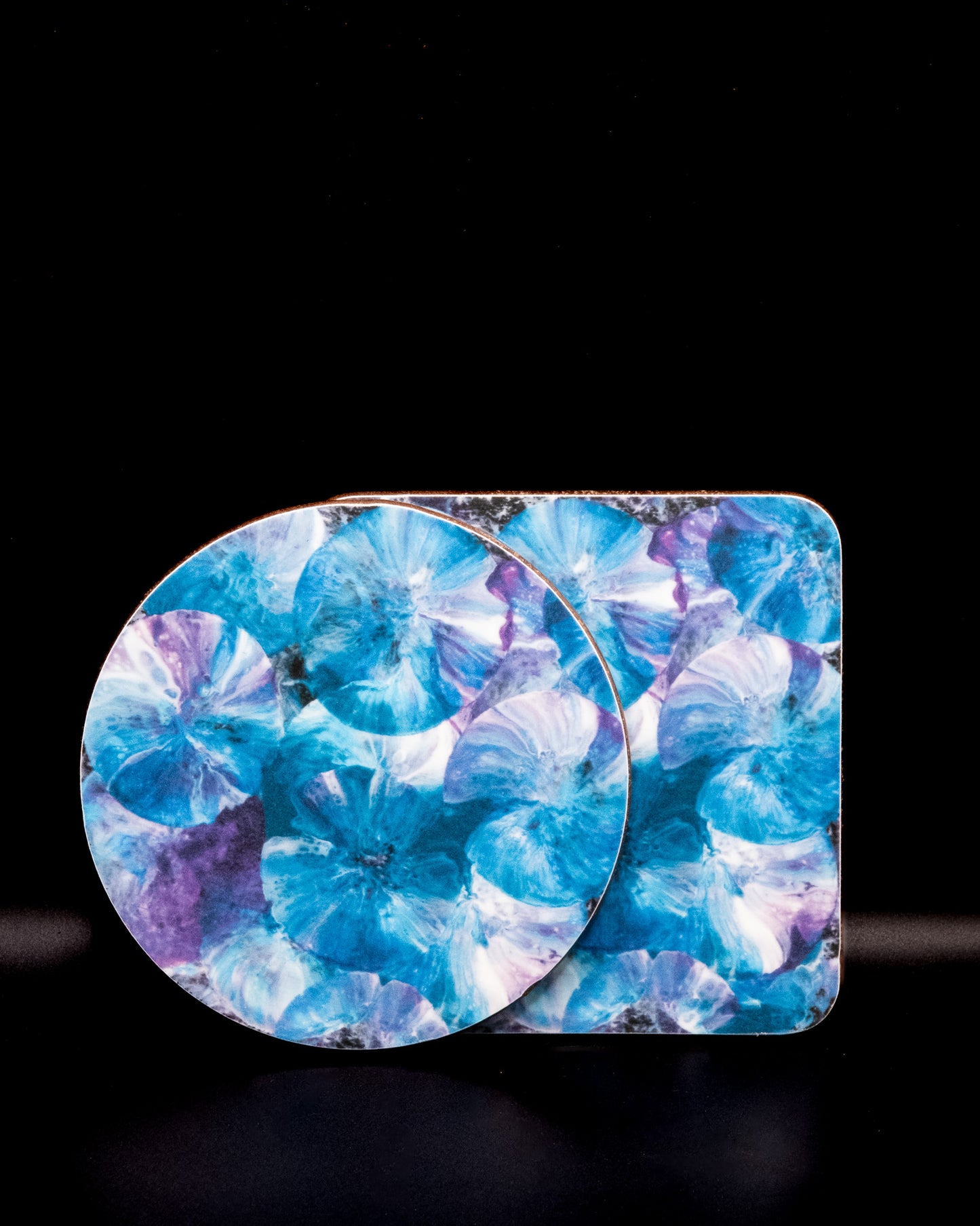 Turquoise & Purple Kisses (Dark)